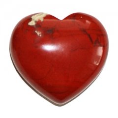 Jaspis červený - masážní srdce
