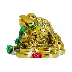 Žába hojnosti ruyi - zlatá, 50mm