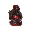 Buddha prosperity - červený - s jablkem