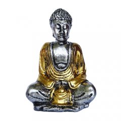 Buddha meditující, zlatý, 9cm