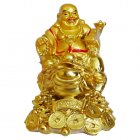 Budha bohatství a prosperita - žába na mincích, 13cm