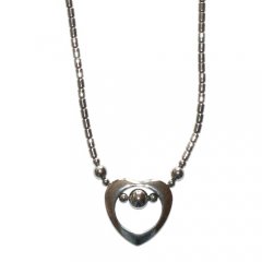Hematit náhrdelník - srdce, kulička