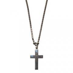 Hematit náhrdelník - křížek - XL