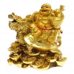 Buddha bohatství a prosperita koritnačka-12cm
