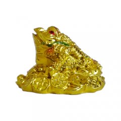 Žába hojnosti - zlatá, 50mm